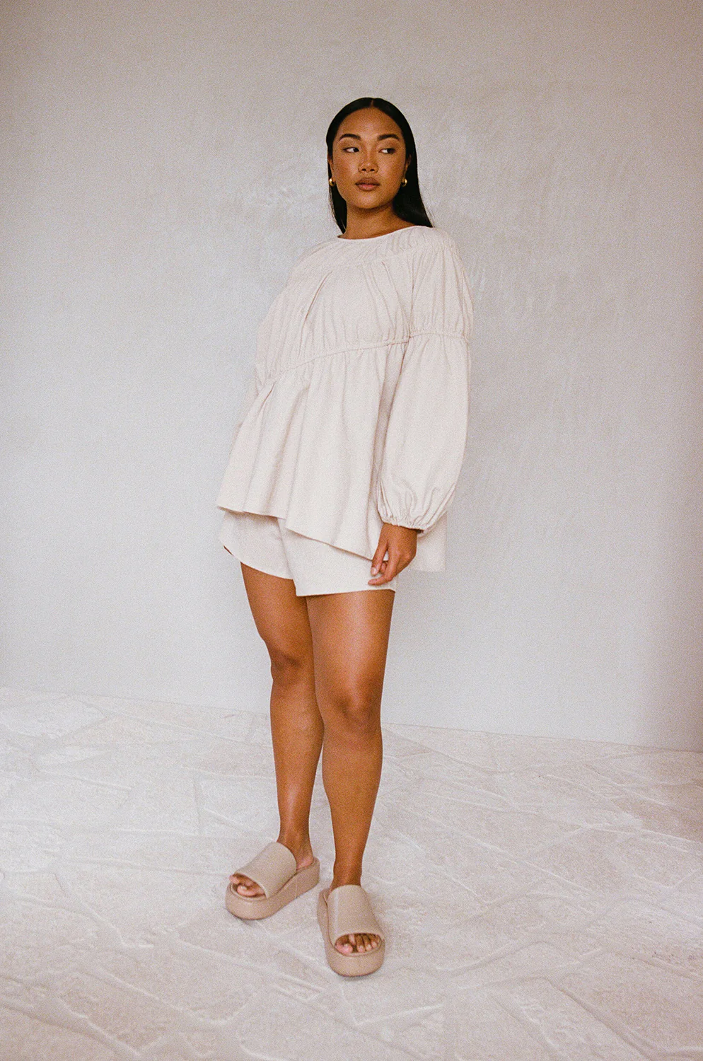 SAMPLE-Akel Top - Tan