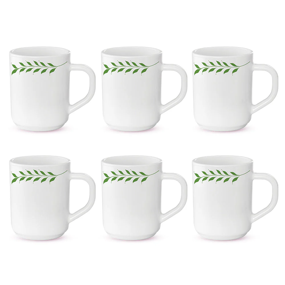 Larah by Borosil Botanica Mug Set, 240ml x 2