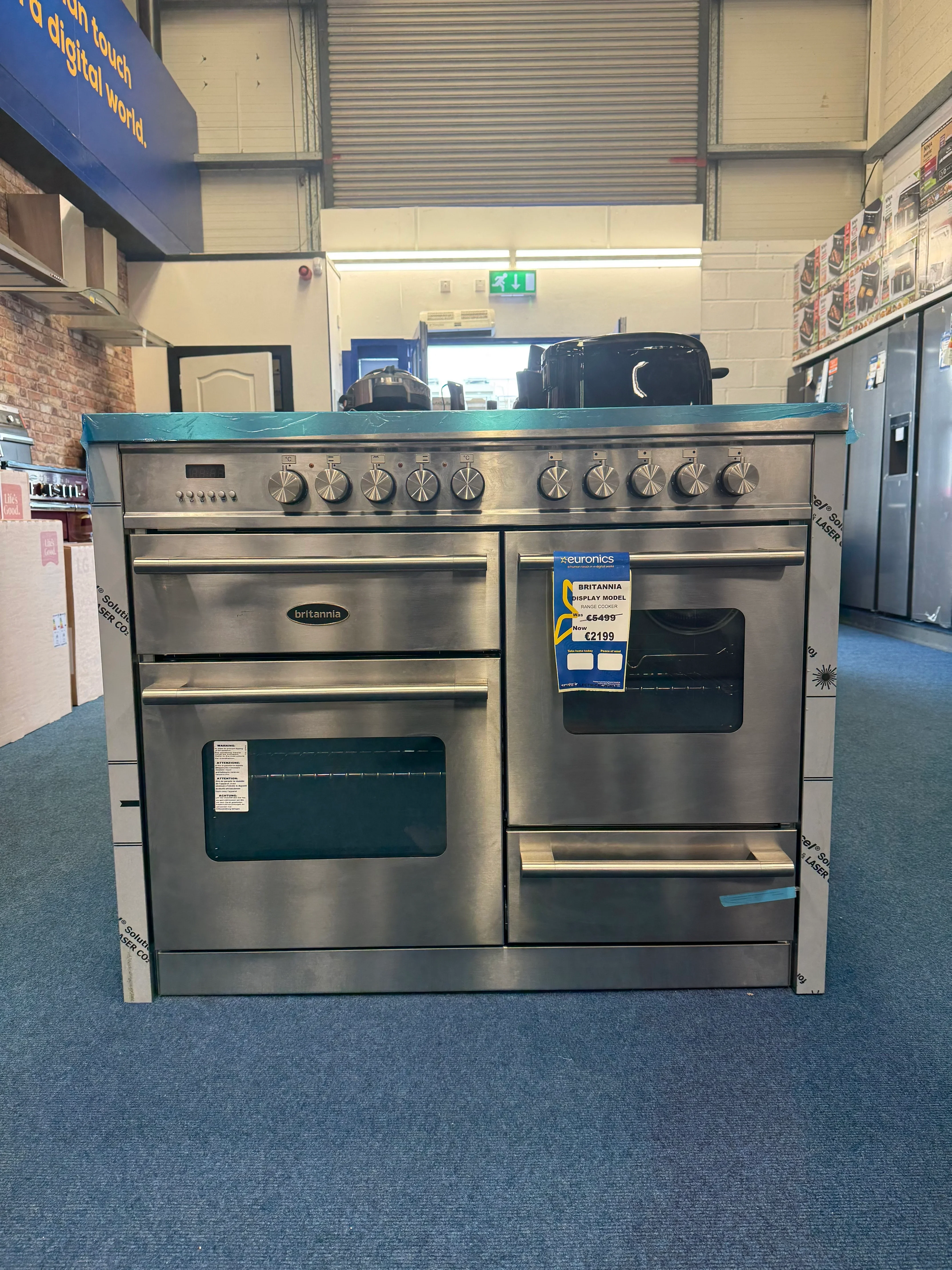 **EX-DISPLAY** Britannia 110cm Double Oven Induction Cooker - Stainless Steel