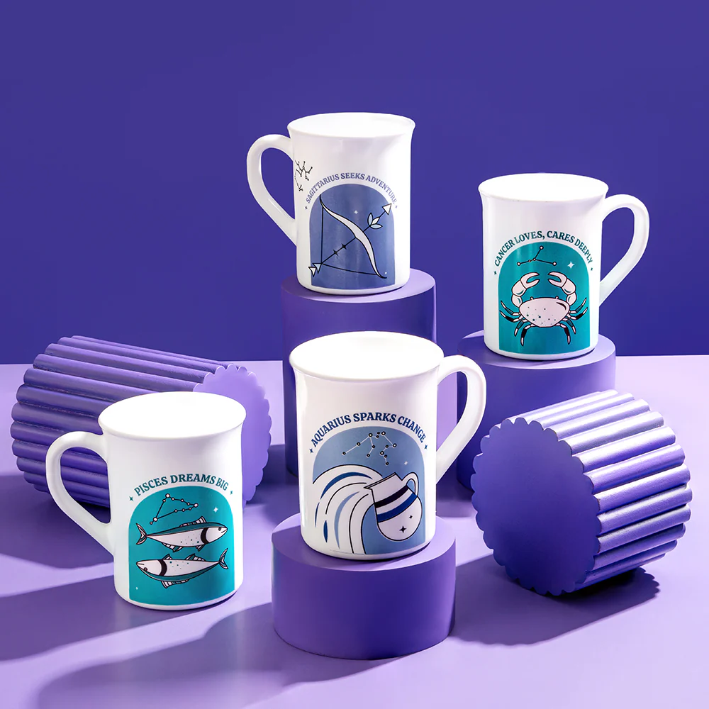 Larah by Borosil Aquarius Mug, 350ml