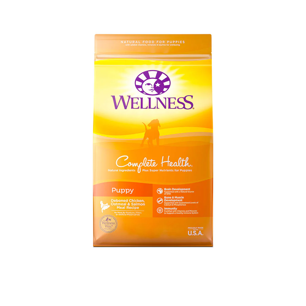 Wellness® Complete Health™ Deboned Chicken, Oatmeal & Salmon Meal Recipe Puppy Dog Food 30 Lbs