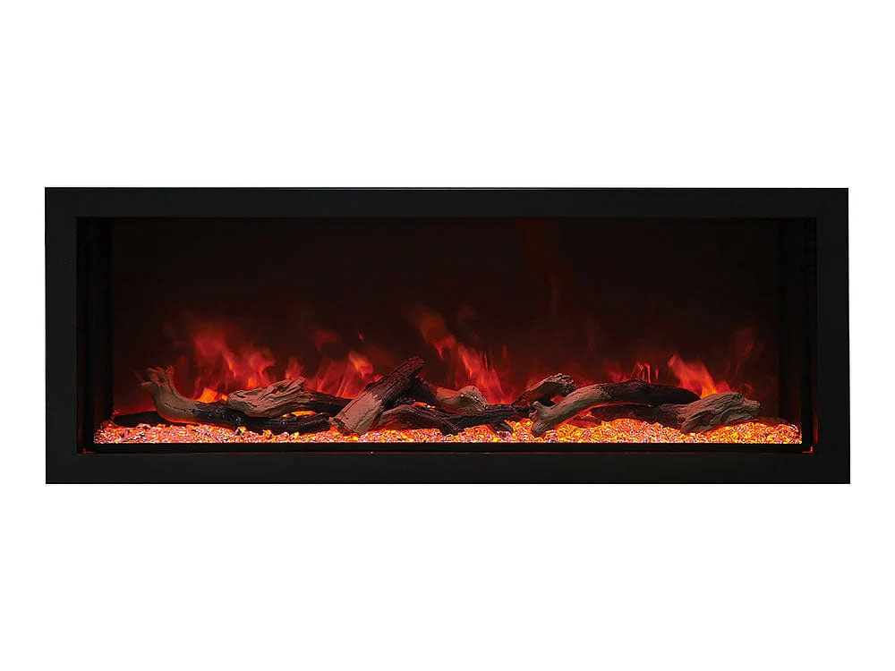 Amantii Panorama Series Indoor/Outdoor 60-In Deep XT Built-In Electric Fireplace