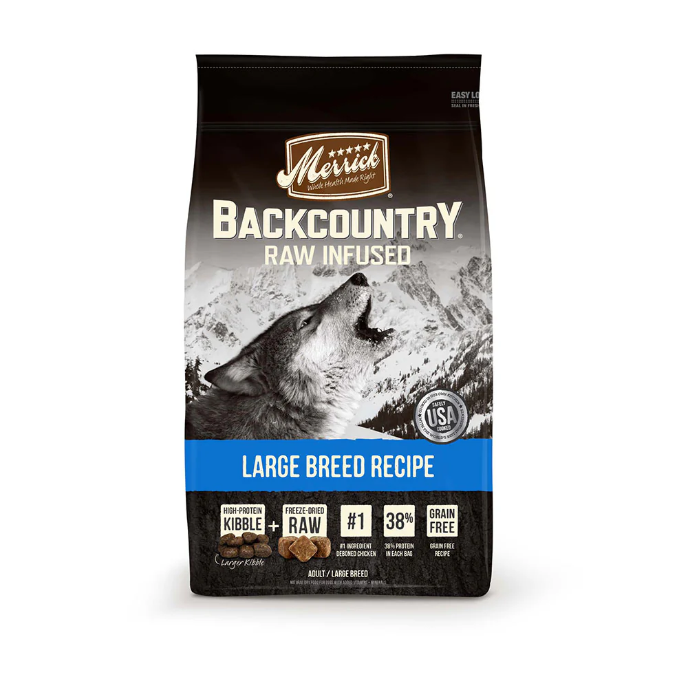 Merrick® Backcountry® Grain Free Raw Infused Large Breed Recipe Dog Food 22 Lbs