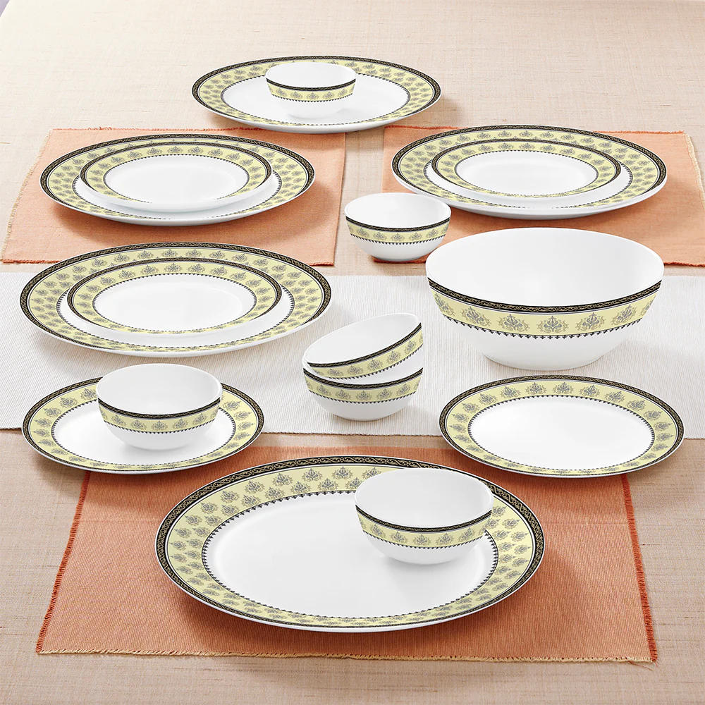 Larah by Borosil Amer Dinner Set, 19 pc