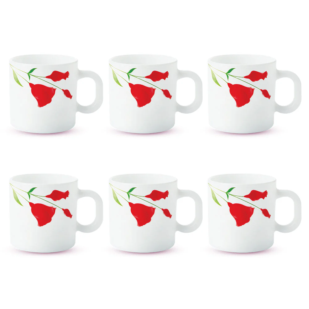 Larah by Borosil Diana Mug Set, 240ml x 2