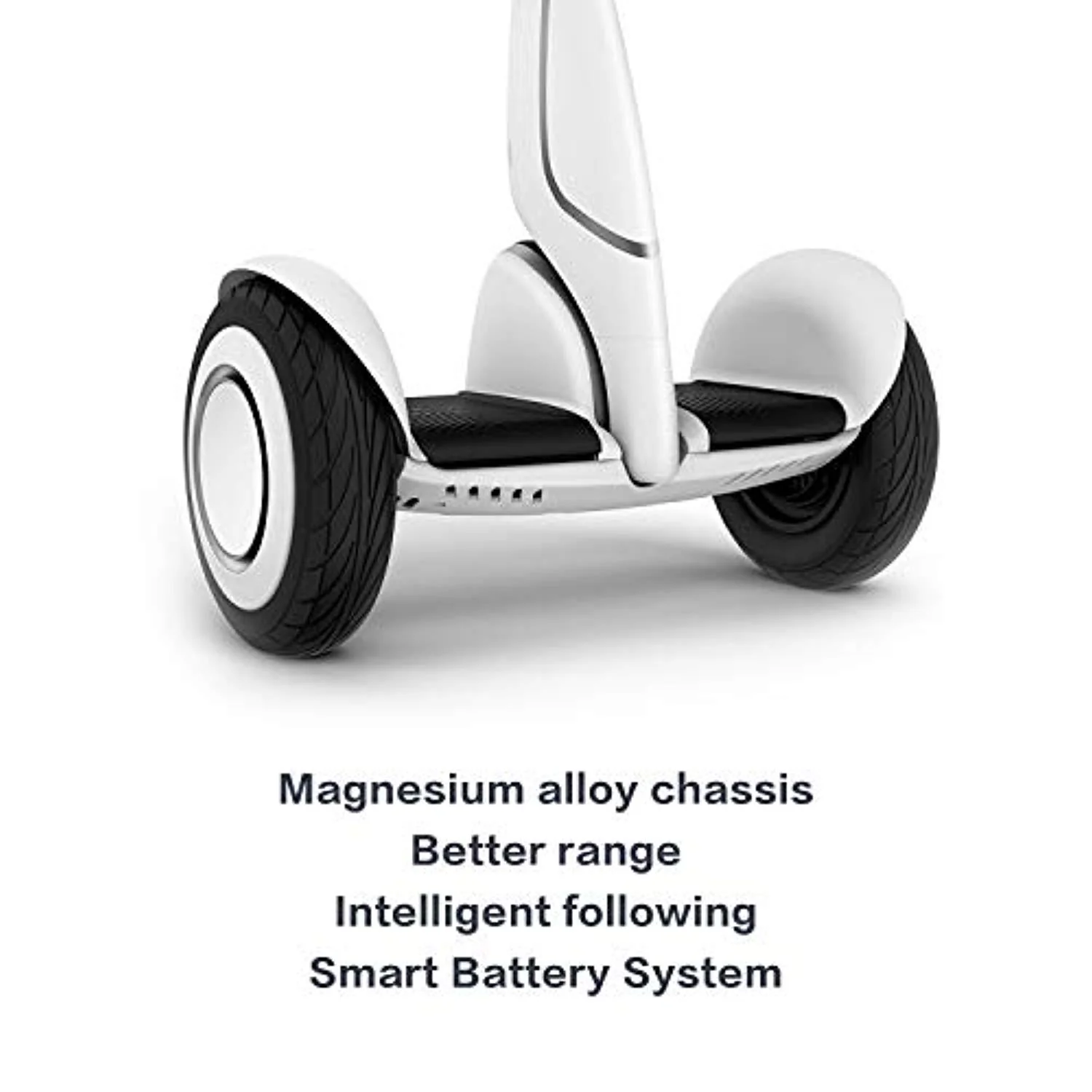Smart Self-Balancing Electric Scooter with Intelligent Lighting and Battery System, Remote Control and Auto-Following Mode