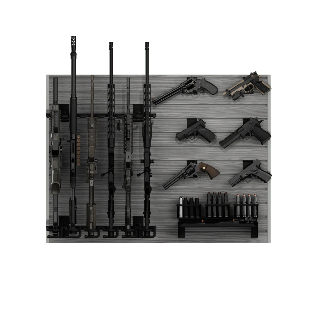 Hold Up Displays Black Camo Gun Wall Bundle HD100-BC