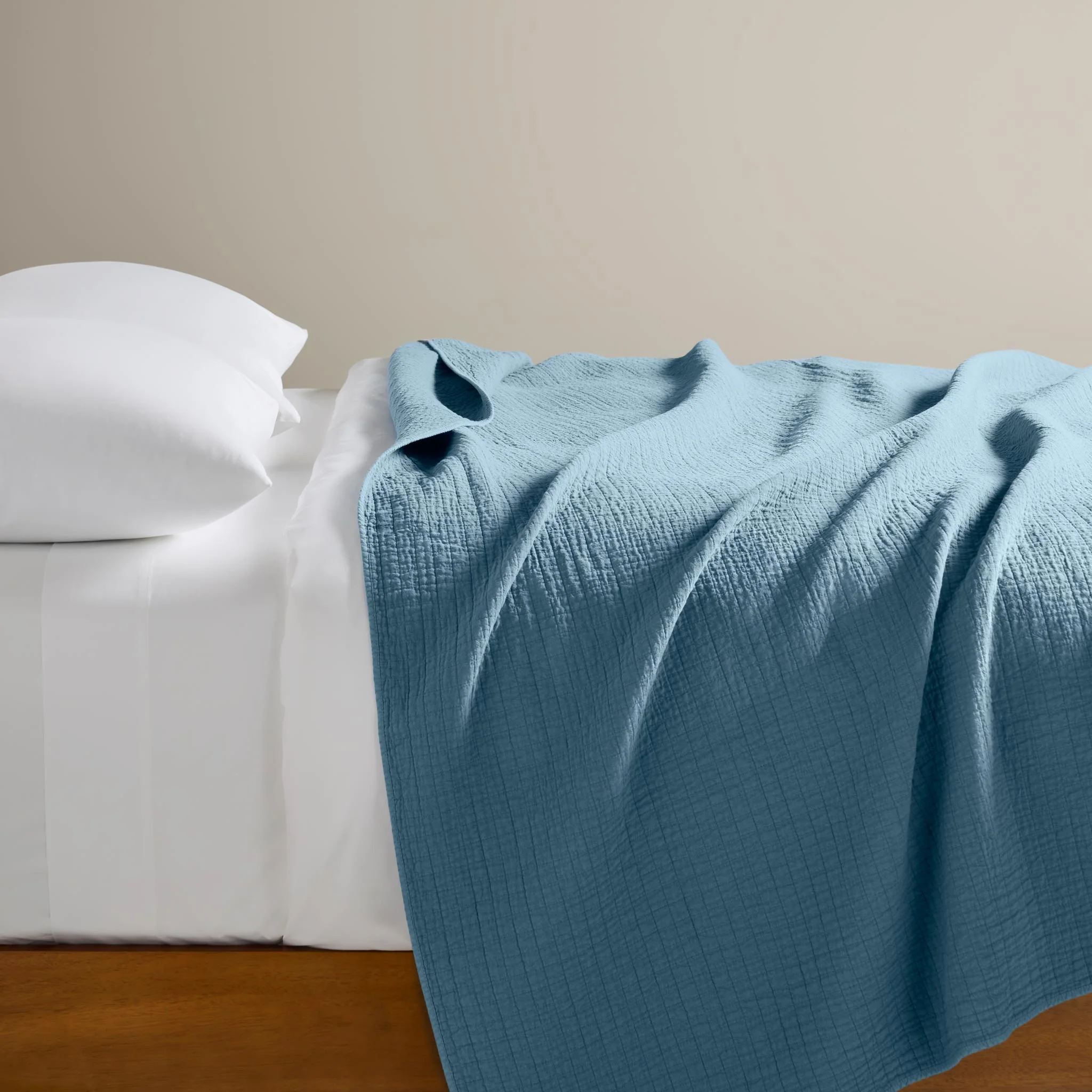 Lightweight Grid Cotton Bed Blanket