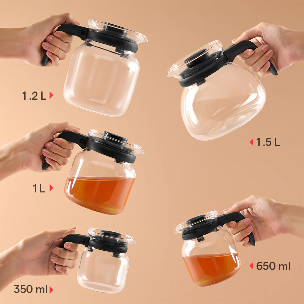 Borosil Carafe w Inbuilt Strainer, 1.5L