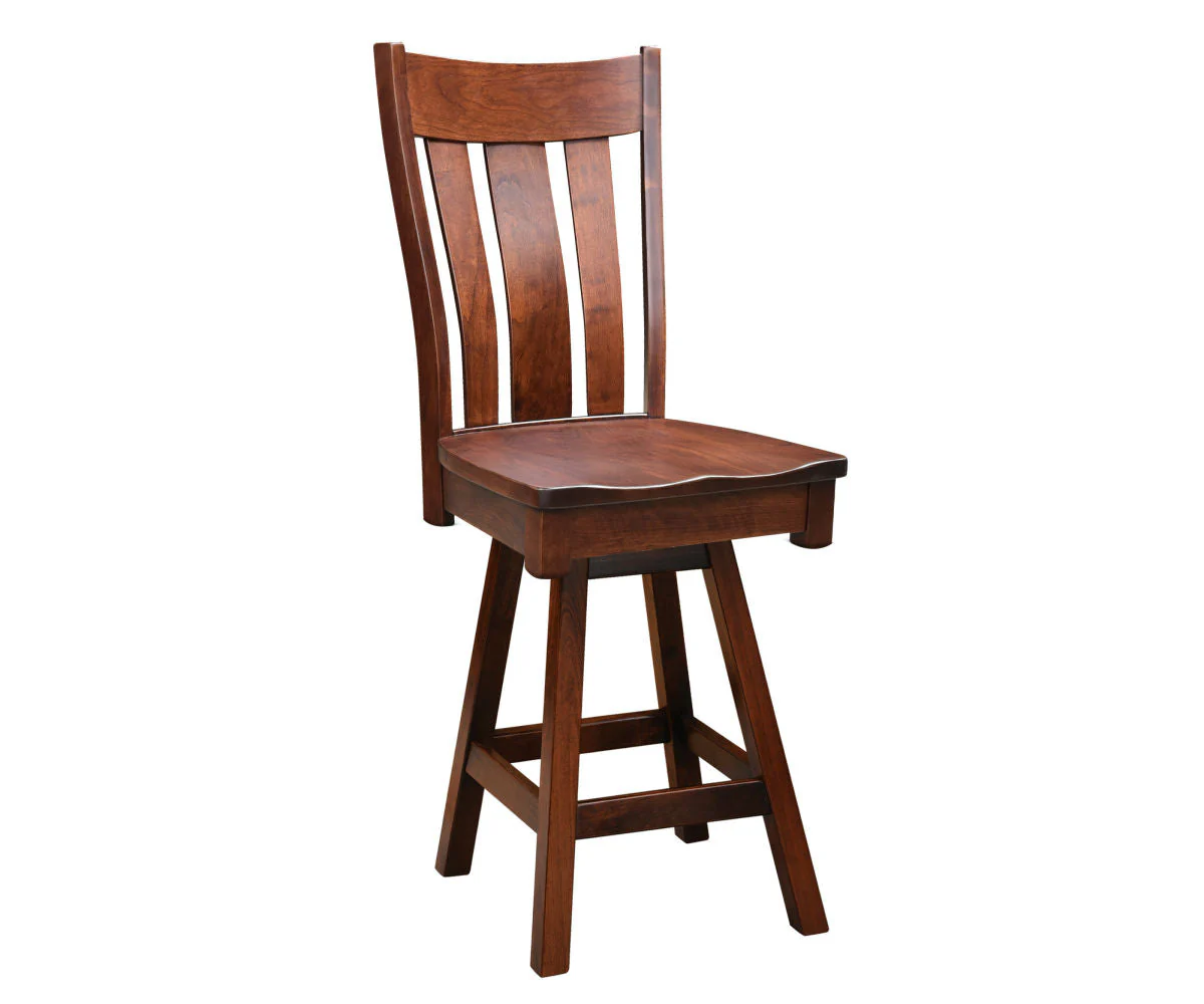 Amish Bayfield Swivel Bar Chair
