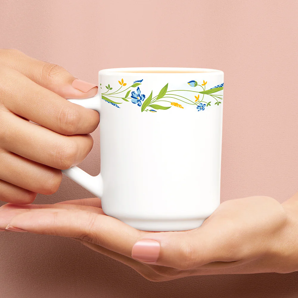 Larah by Borosil Cripper Mug Set, 240ml x 6