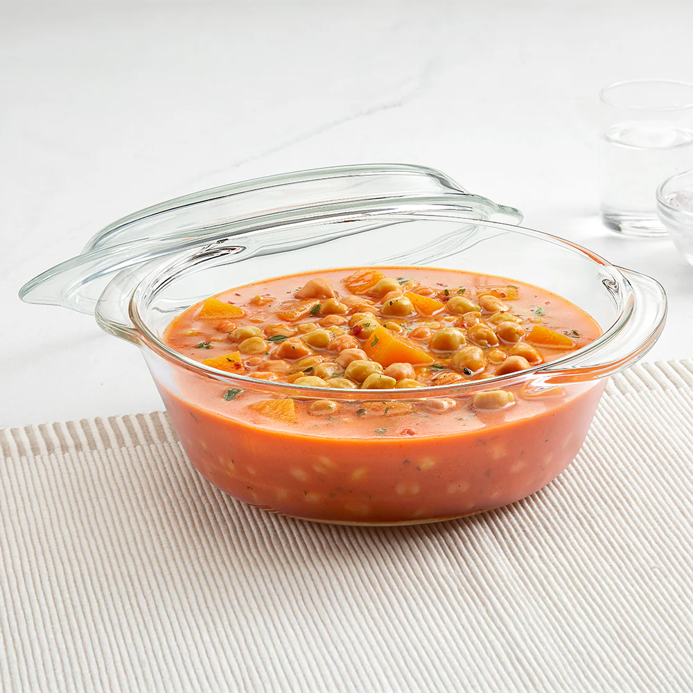 Borosil Round Casserole w Lid