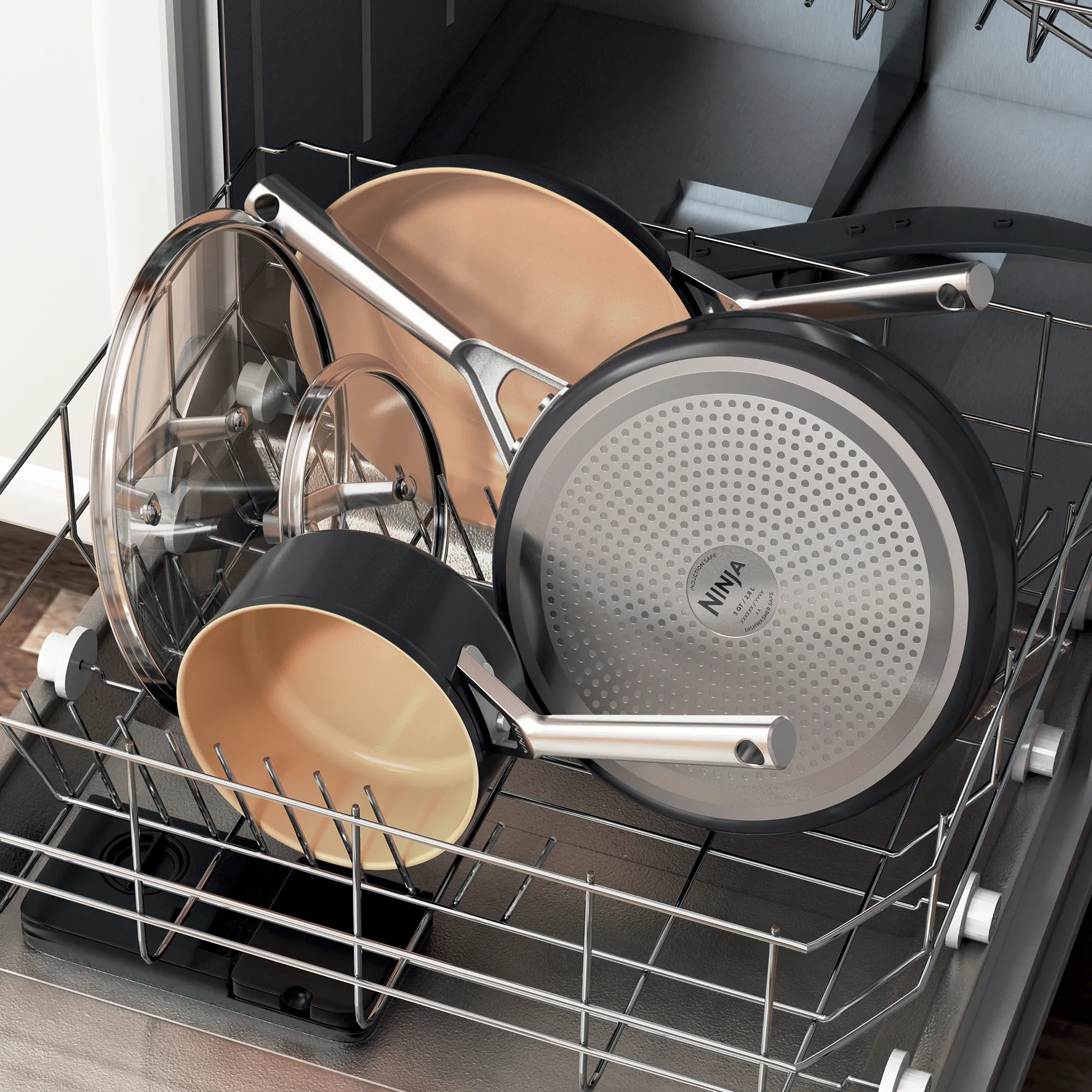 Ninja Extended Life Premium Ceramic 6 Piece Cookware Set