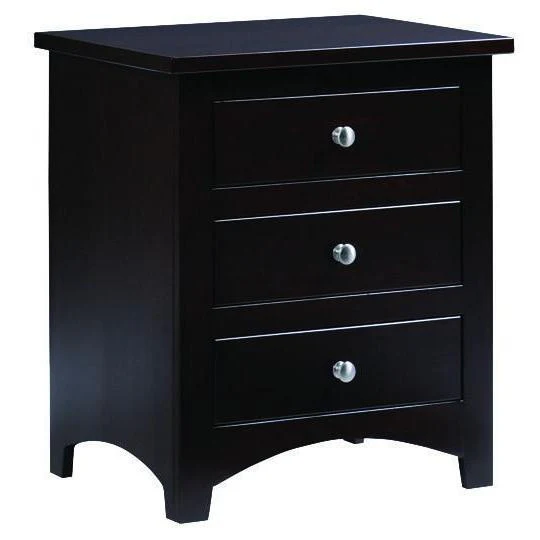 Amish Ellington Three Drawer Nightstand