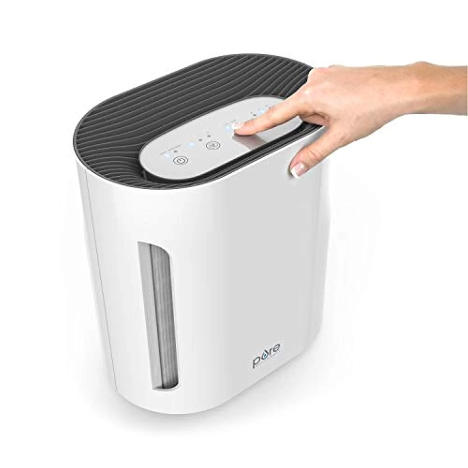 3-in-1 Air Purifier - True HEPA Filter & UV-C Sanitizer Cleans Air, Helps Alleviate Allergies, Eliminates Germs, Removes Pet Hair, Smoke & More