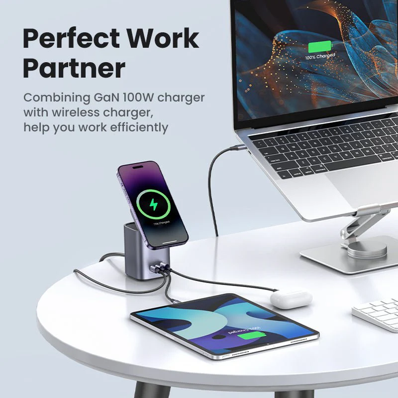 UGREEN 100W GaN Mini MagSafe Power Station