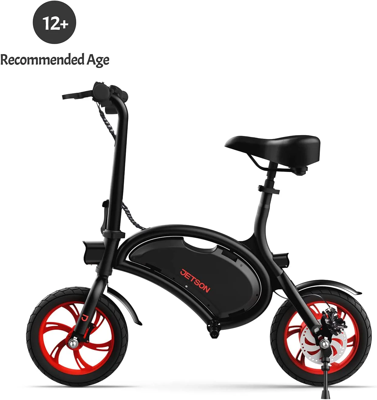 Folding Electric Ride On, Easy-Folding Built-In Carrying Handle, Lightweight Frame, LED Headlight, Rechargeable Battery, Ages 12+