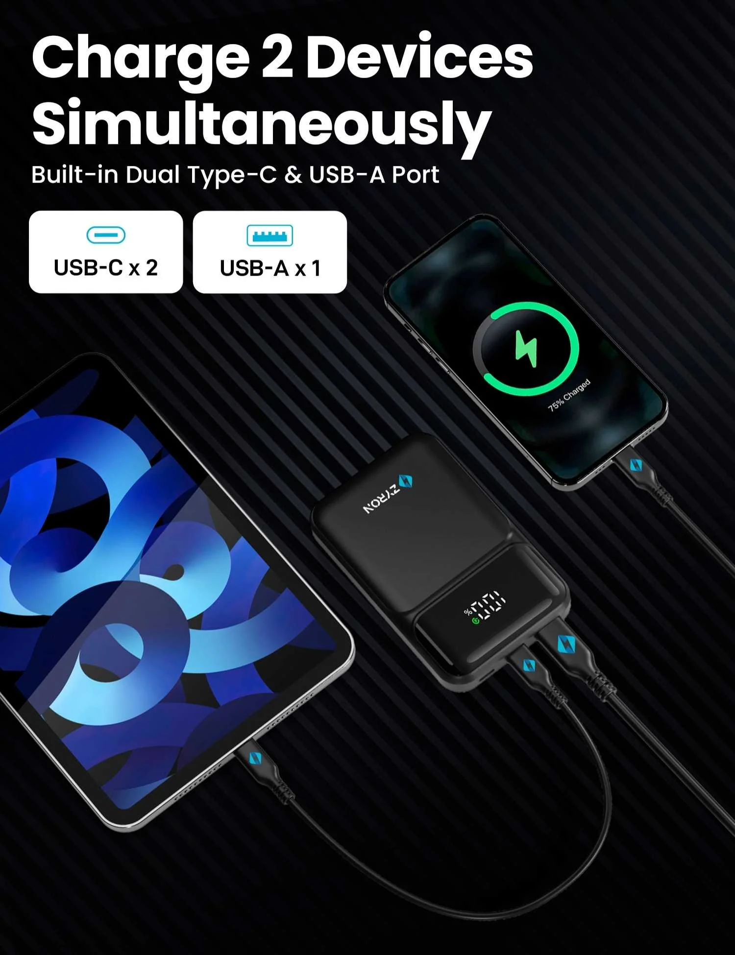 PocketCharge Pro | 100W USB-C GaN Charger & 10000mAh 22.5W Mini Power Bank