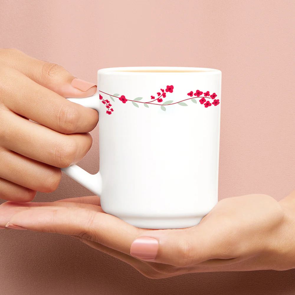 Larah by Borosil Verona Mug Set, 240ml x 6