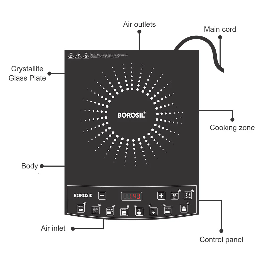 Borosil SmartKook Induction Cooktop PC11