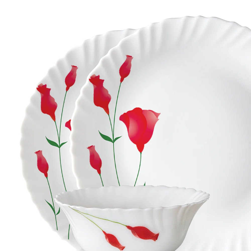 Larah by Borosil Diana Dinner Set, 13 pc