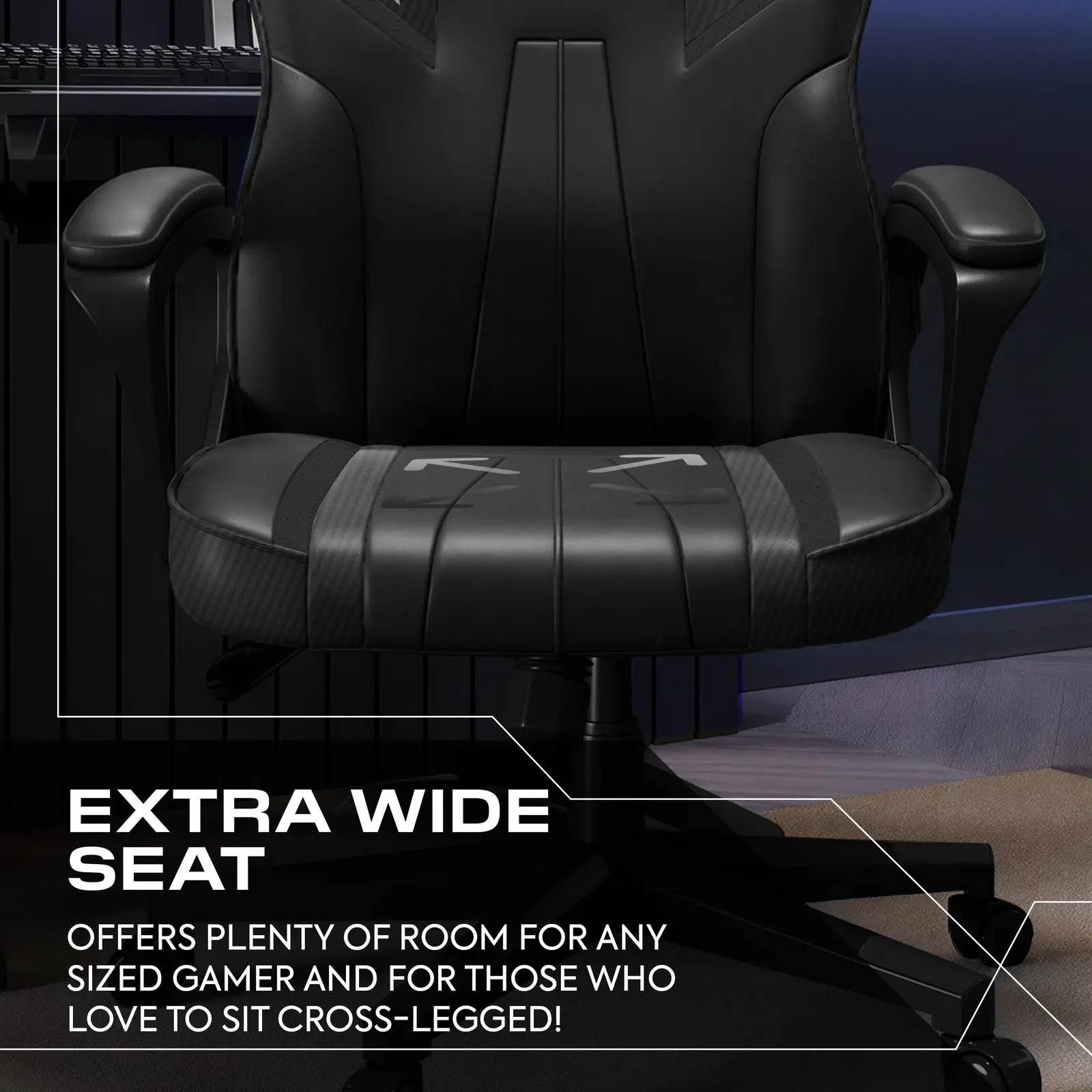 Tempest Ergonomic PC Office Gaming Chair - Black