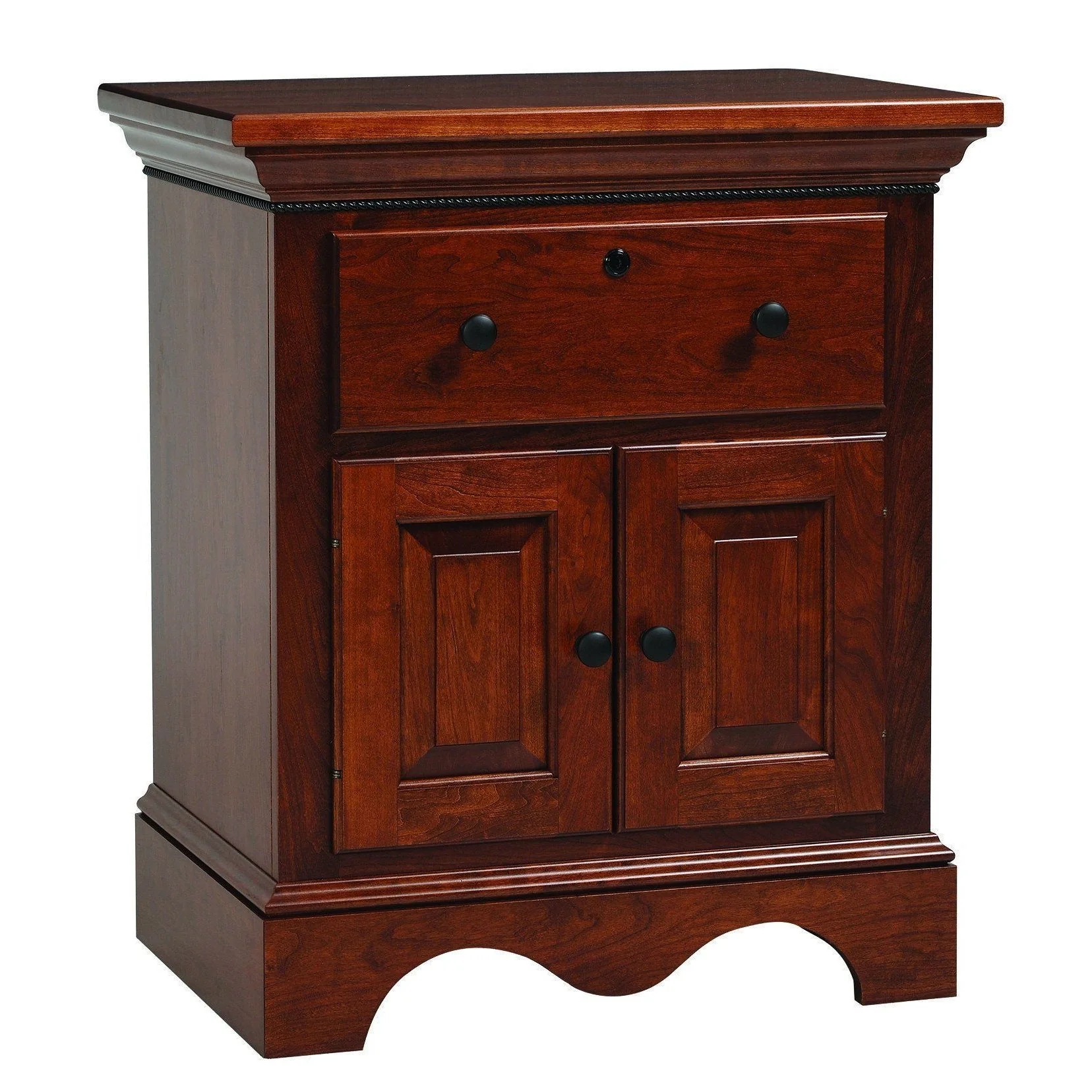 Amish Merlot Nightstand