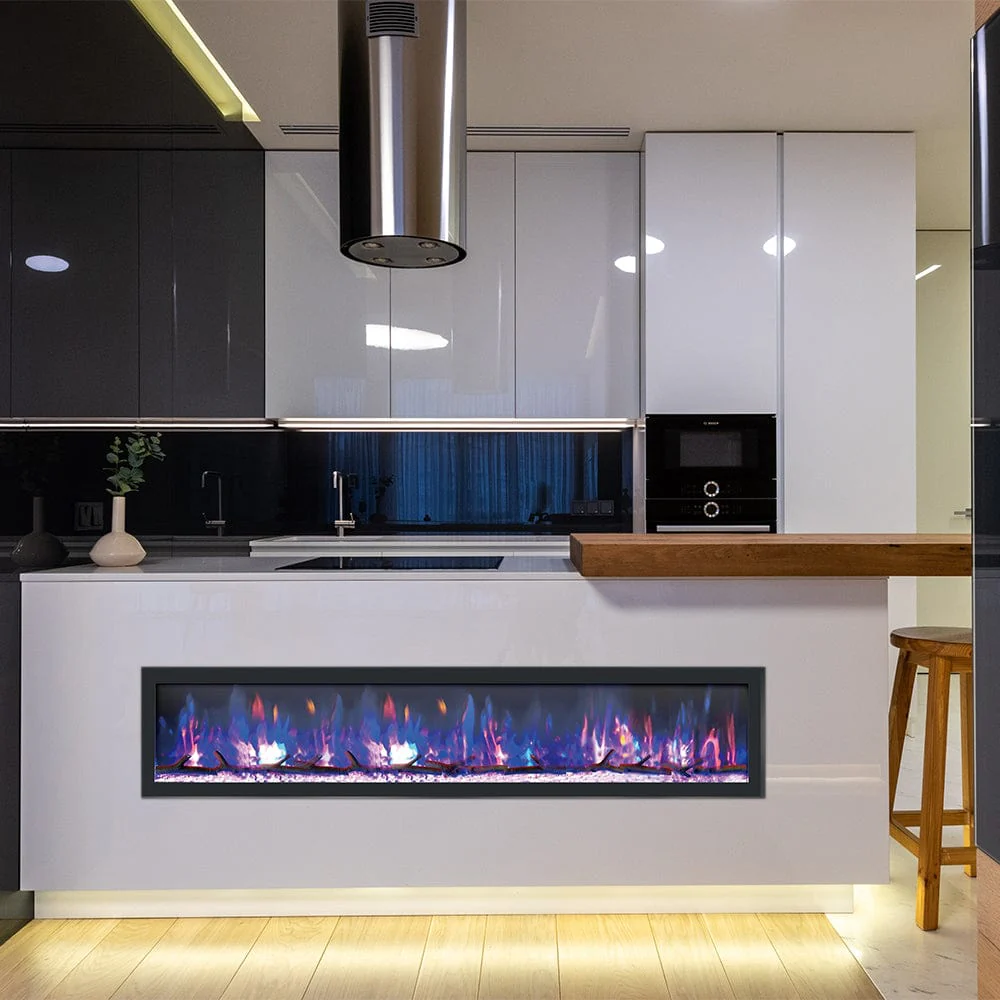 Dynasty 82-in Cascade Linear Electric Fireplace