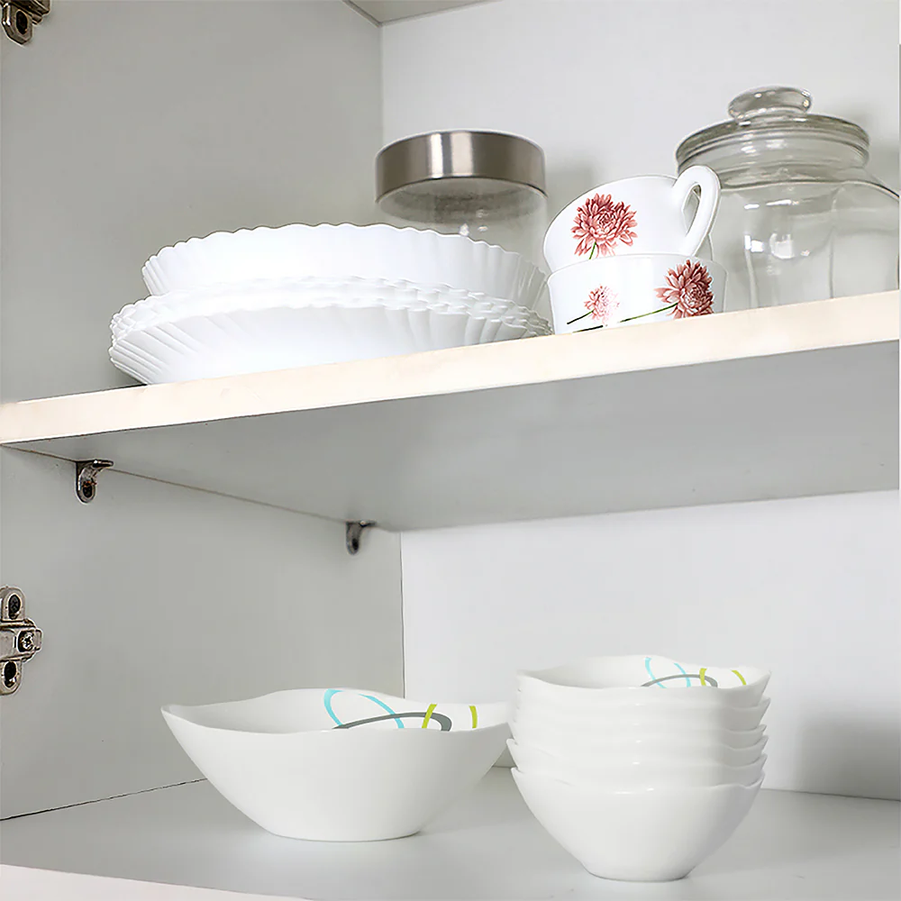 Larah by Borosil Jolly Pudding Set, 7 pc (Square)