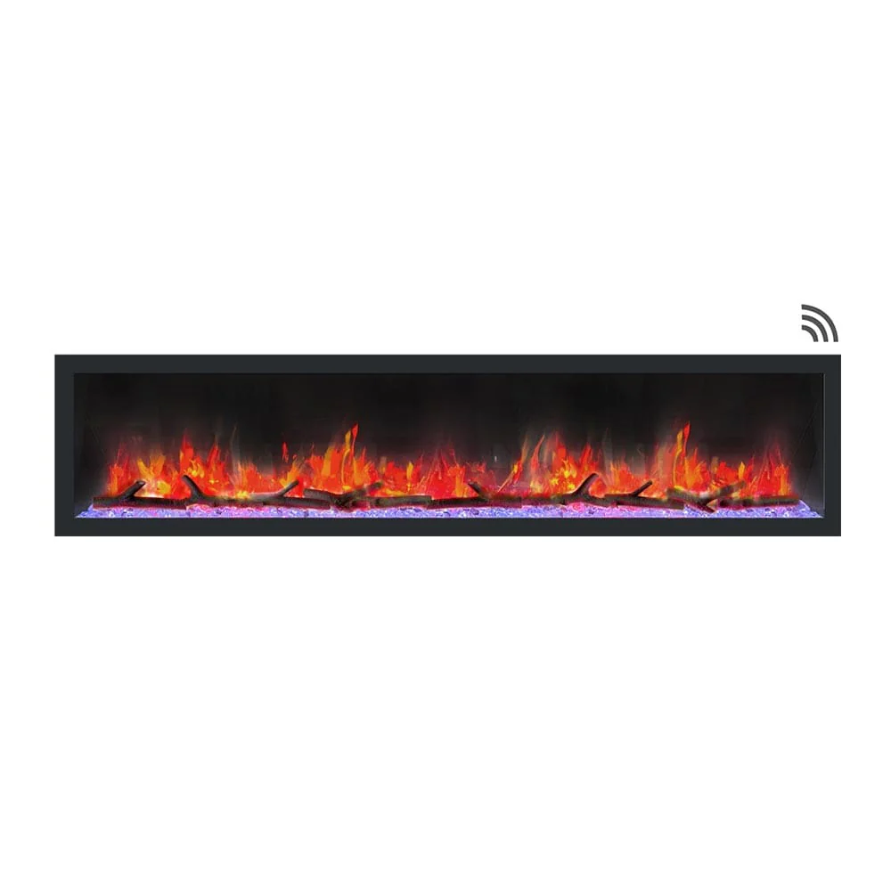 Dynasty 82-in Cascade Linear Electric Fireplace