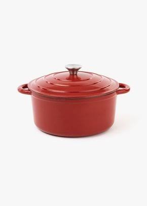 CH 24cm Cast Iron Pot Red