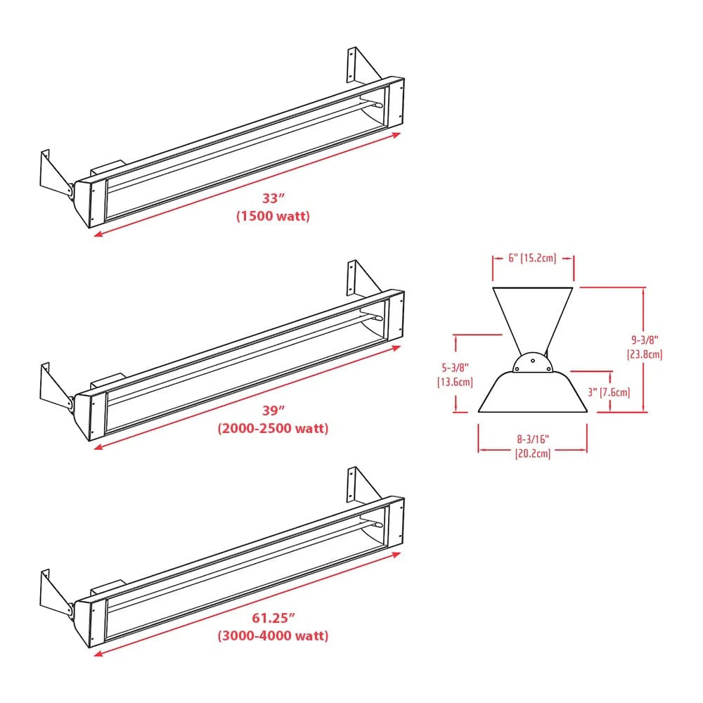 Infratech W-Series Infrared Patio Heater 240V