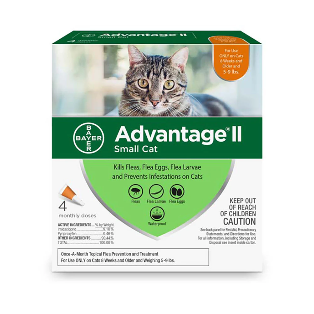 Advantage® II Flea Treatment for Small Cat 4 Dose
