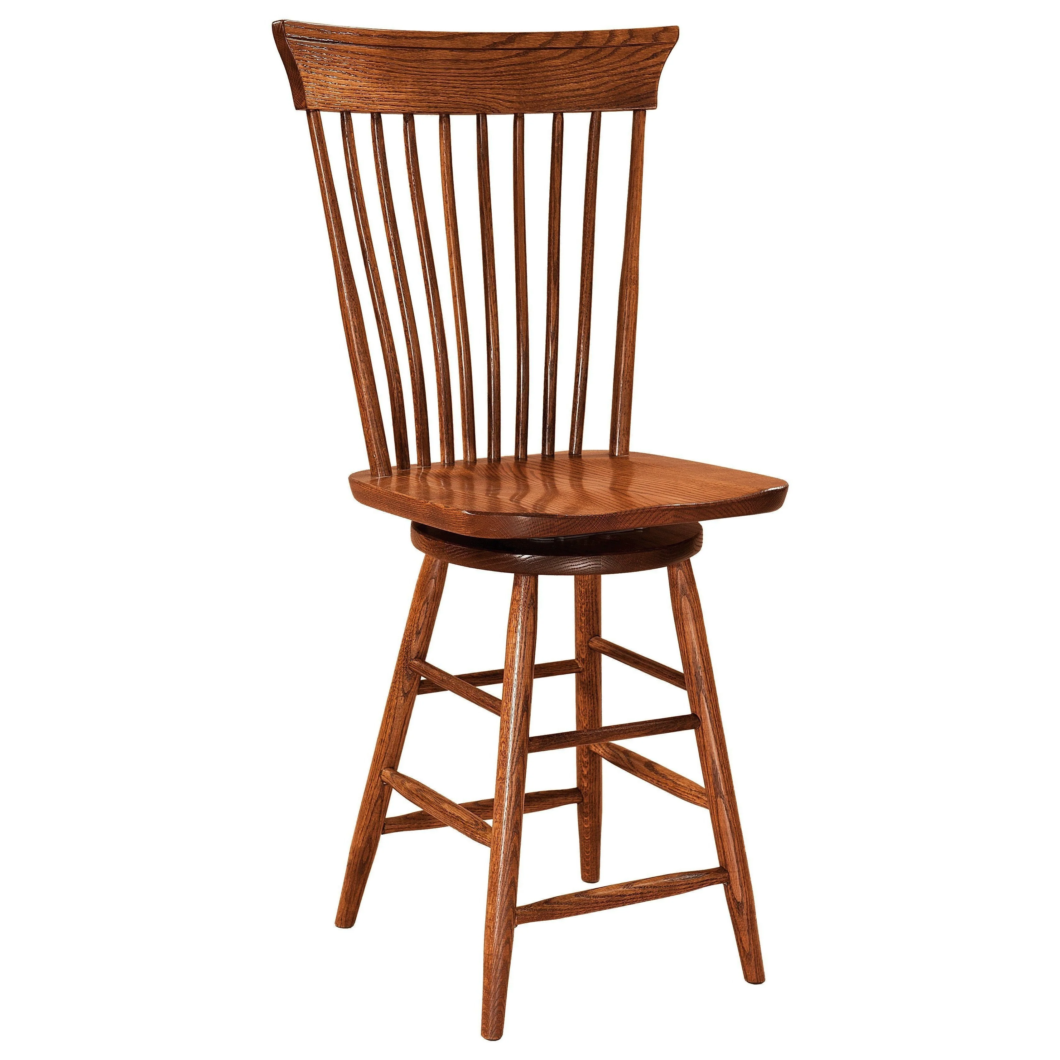 Amish Concord Swivel Bar Chair