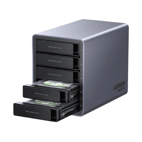 UGREEN 5 Bay USB C RAID Hard Drive Enclosure 100TB