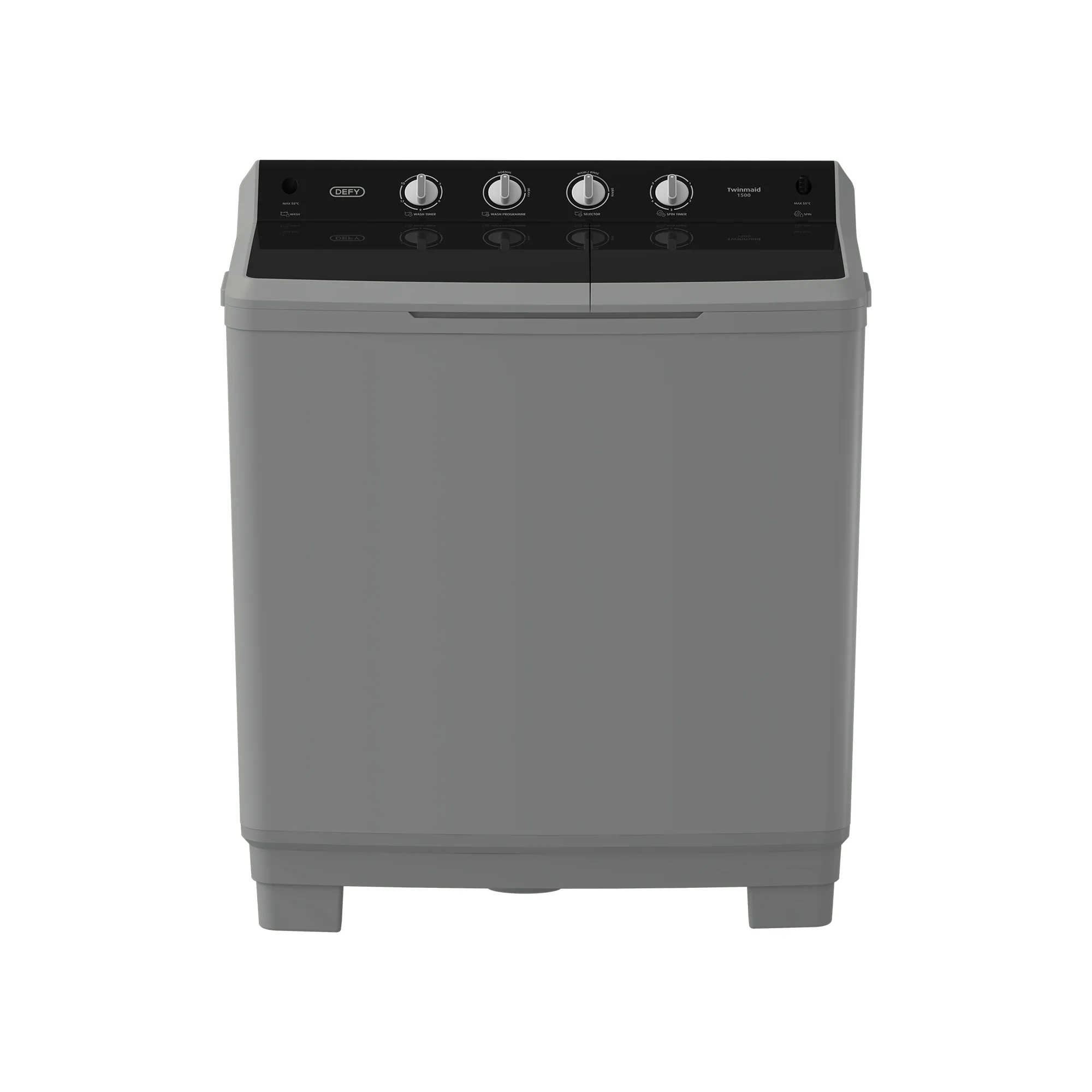 Defy 15kg Twin Tub Washing Machine Metallic