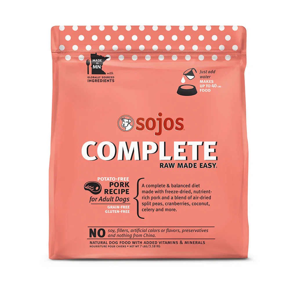 Sojos® Complete Grain Free Pork Recipe Dog Food 7 Lbs
