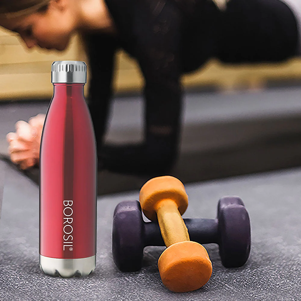 Borosil Bolt Trans Red, 1L