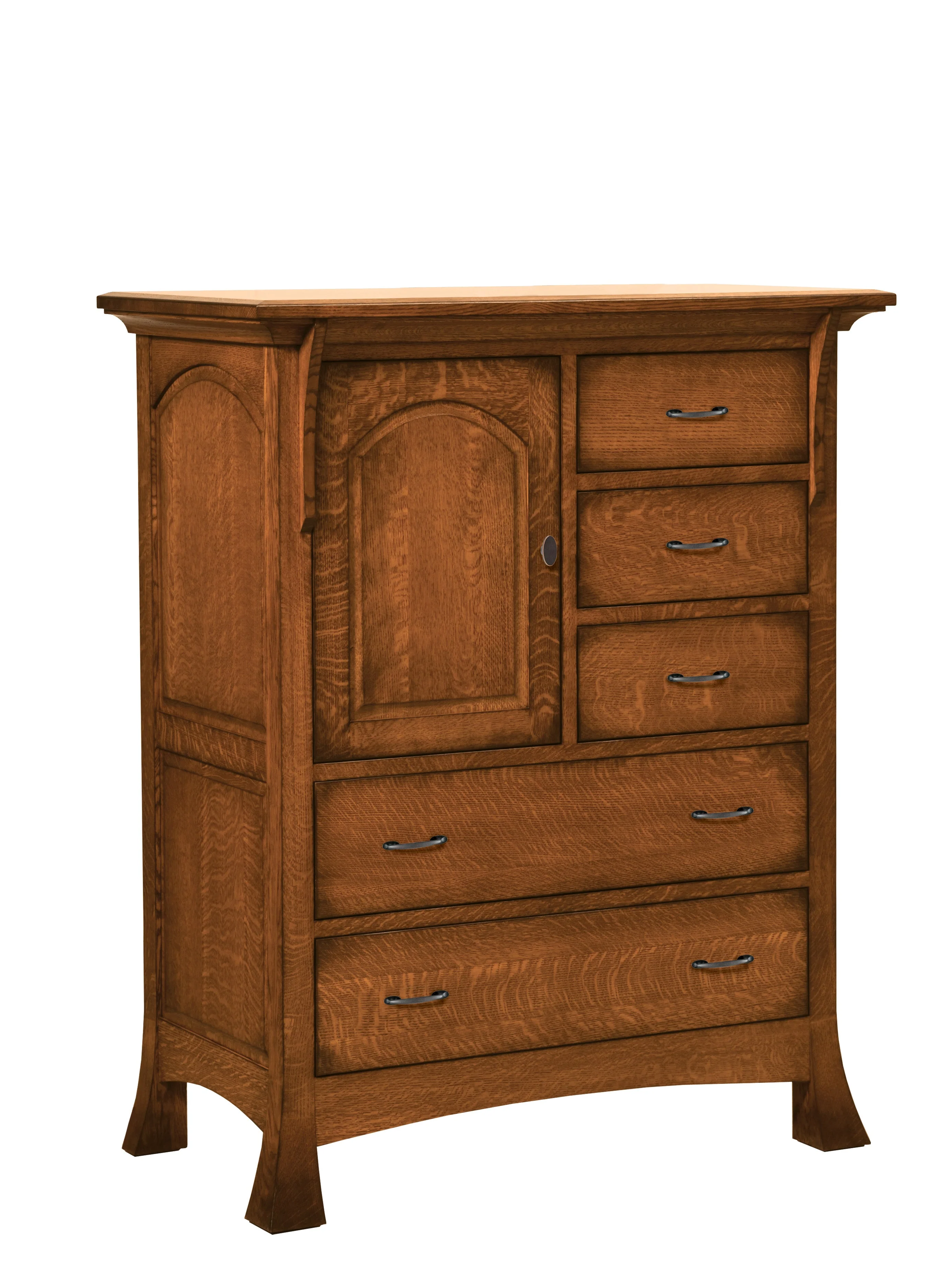 Amish Breckenridge Five Drawer One Door Chest