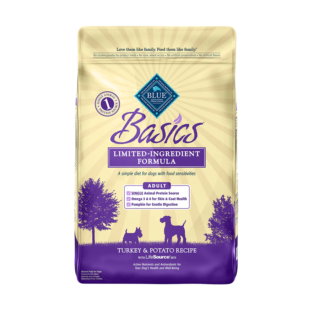 Blue Buffalo® Basics® Limited Ingredient Diet Turkey & Potato Recipe Adult Dog Food 24 Lbs
