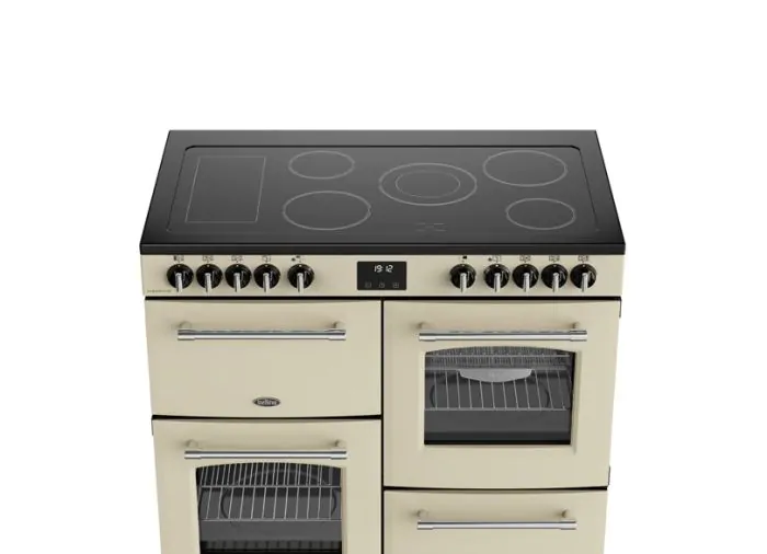 Belling Cream Farmhouse 100鈥痗m Ceramic Range Cooker | FH100ECRM