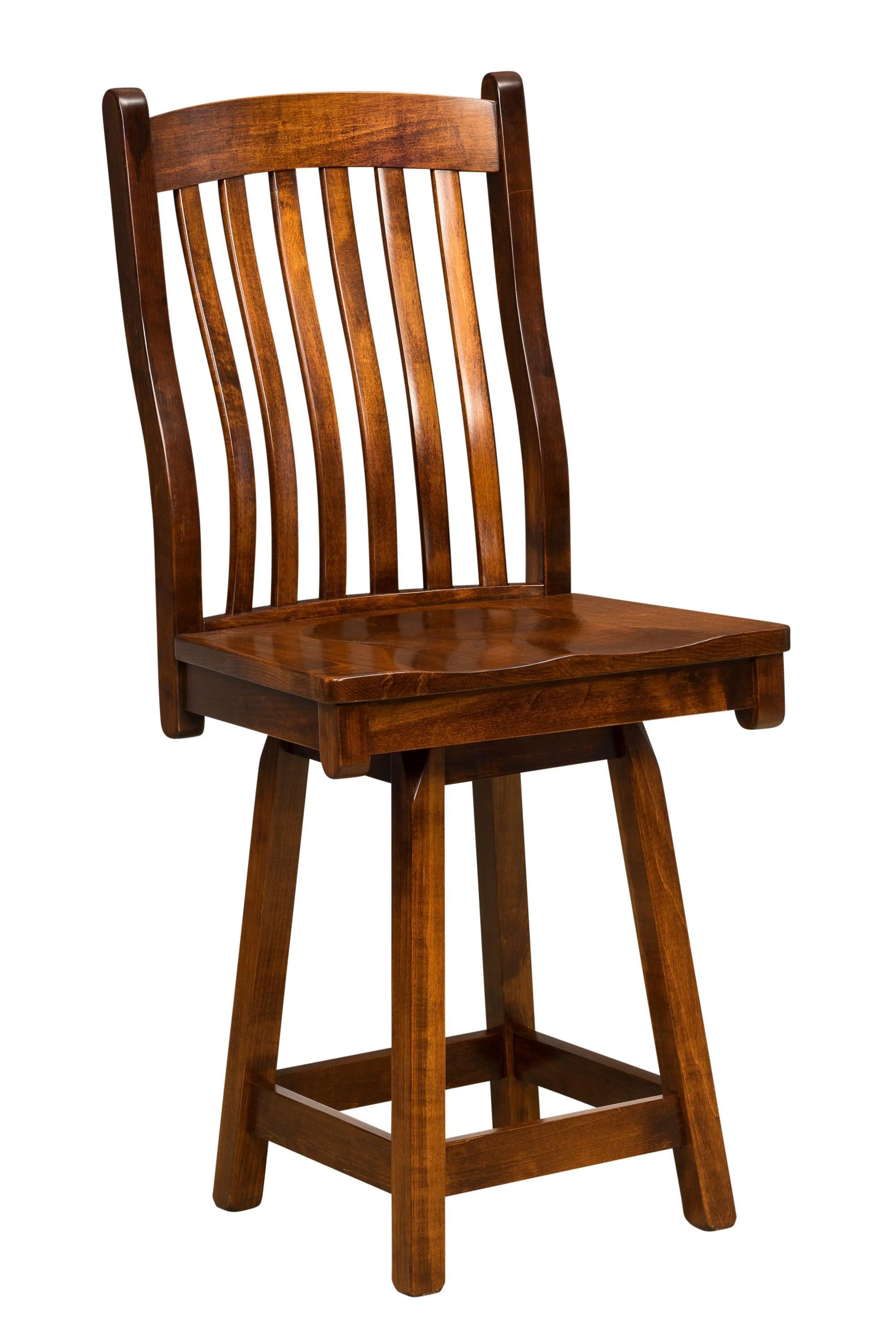 Amish Arts and Crafts Swivel Bar Chair