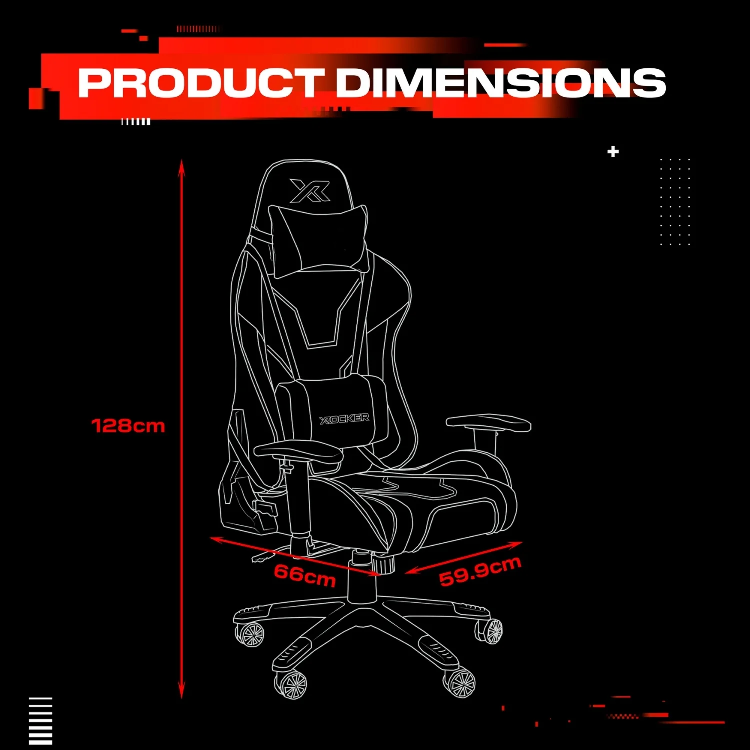 Agility eSport Ergonomic Gaming Chair - Black / Red