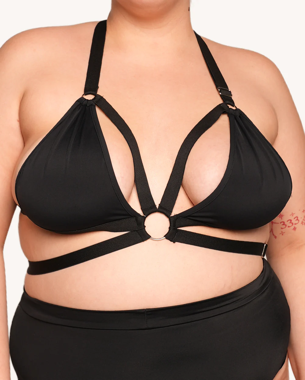 Rave On Halter Top - Black