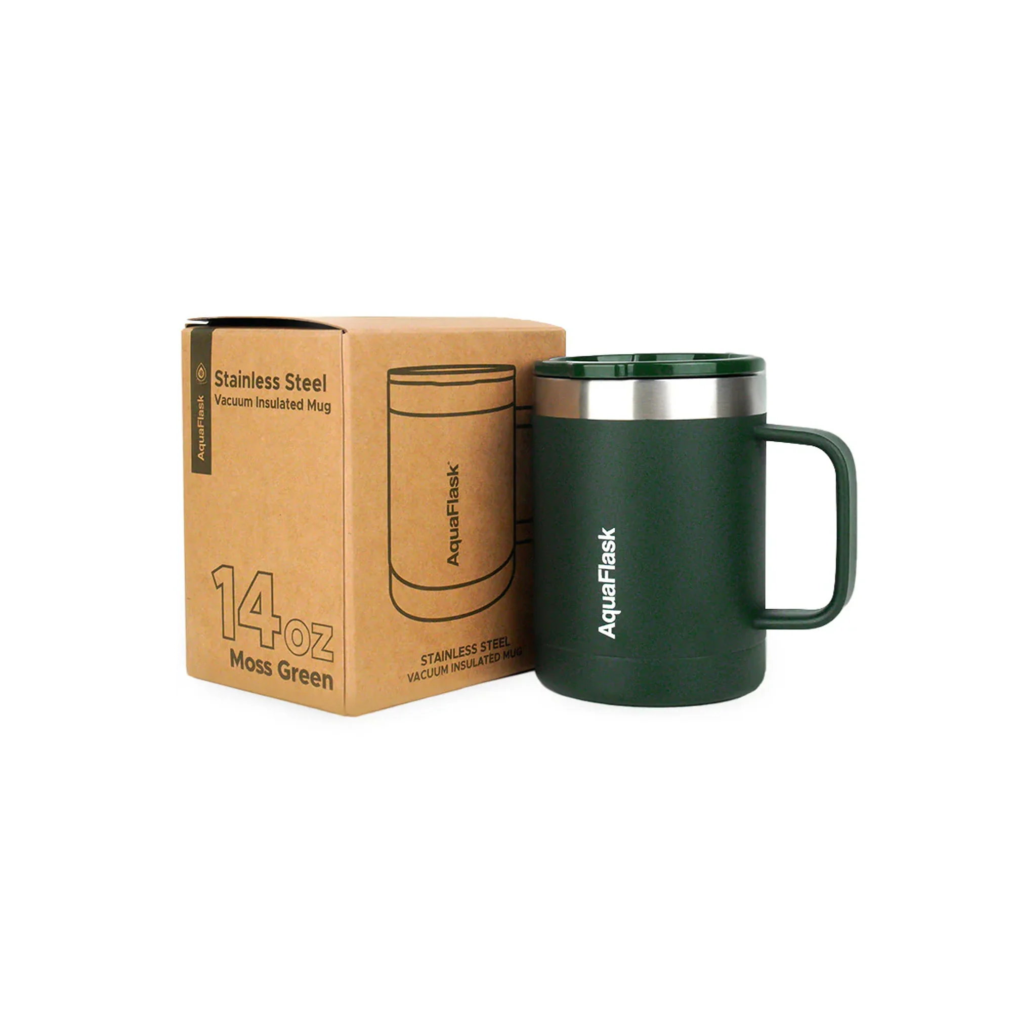 Aquaflask 415ml Travel Mug Moss Green