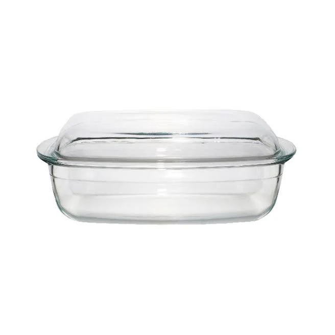 Aqua 6.5Lt Rectangular Casserole with Lid Clear