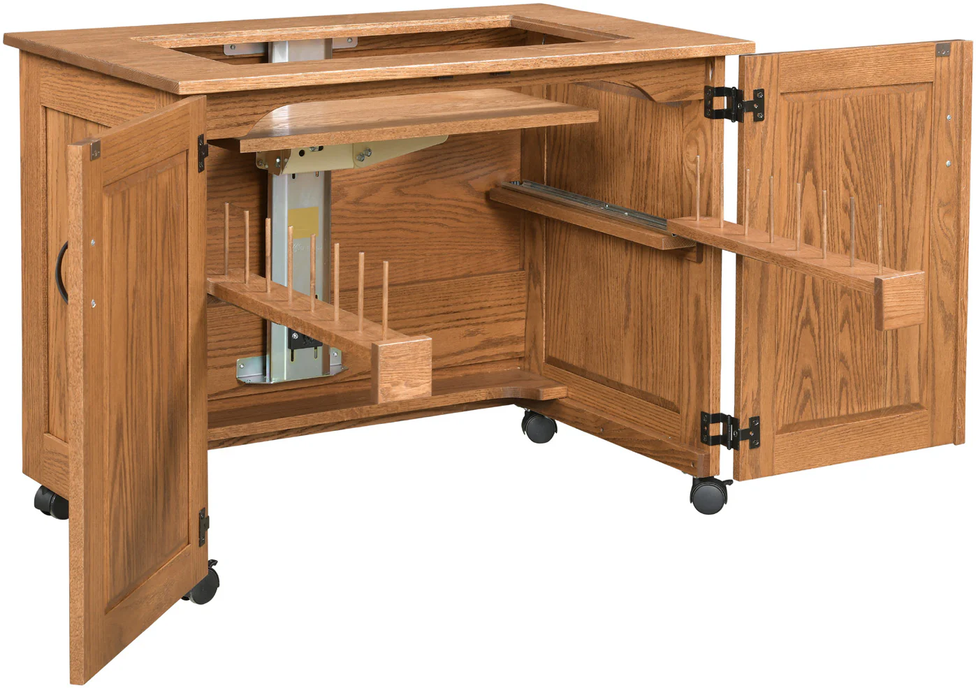 Amish Extra Large Flat Top Serger Cabinet