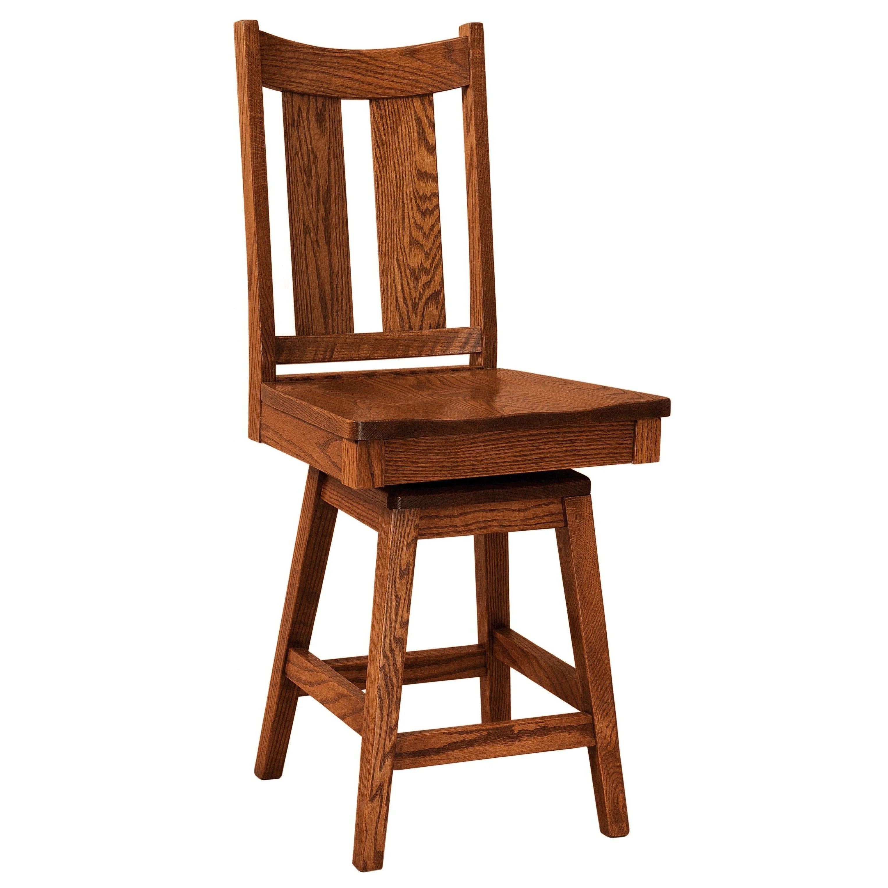 Amish Aspen Swivel Bar Chair