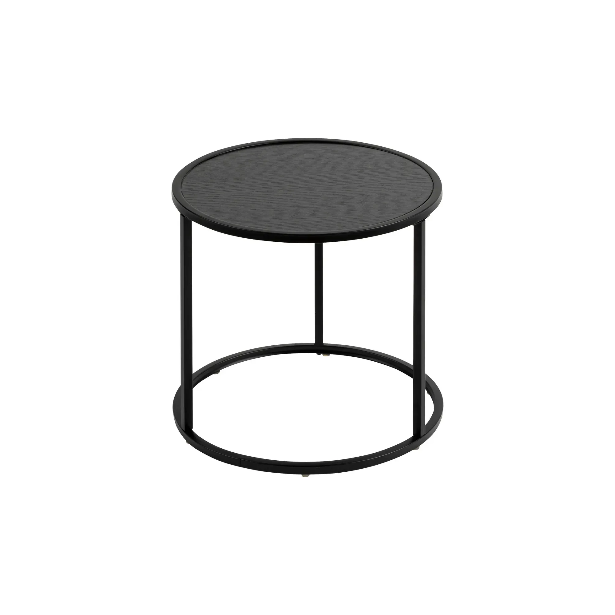 Atmosphera 3 Piece Noan Side Table Set Black