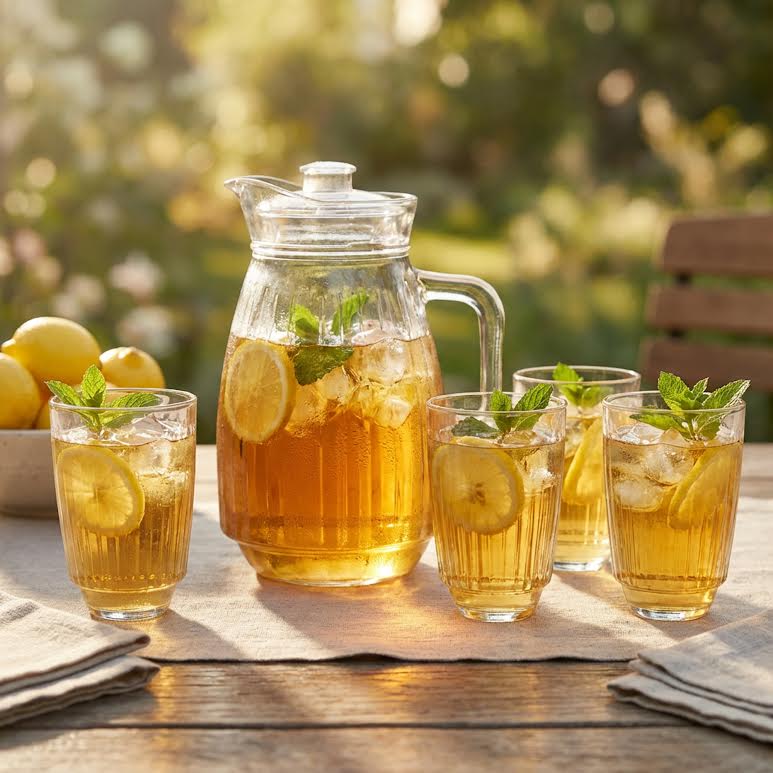 5 Piece Glassware Set Clear